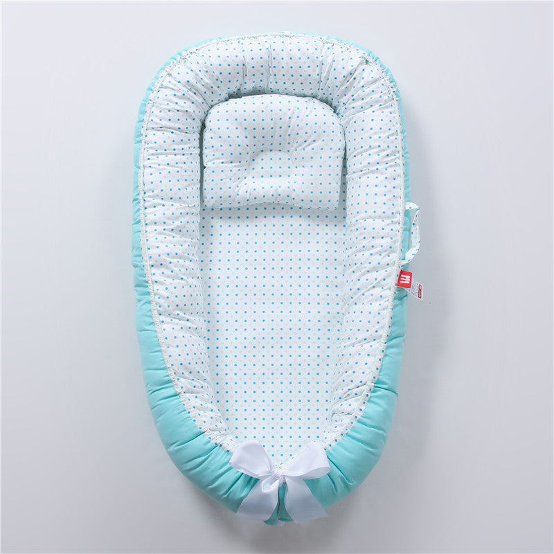 Bionic Baby Nest with Pillow – Portable Newborn Crib Bed