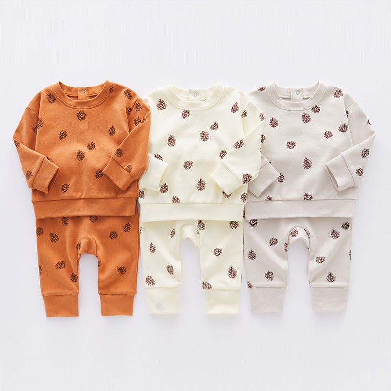 Comfortable Cotton Newborn Clothes Covered Foot Zipper One Piece Romper