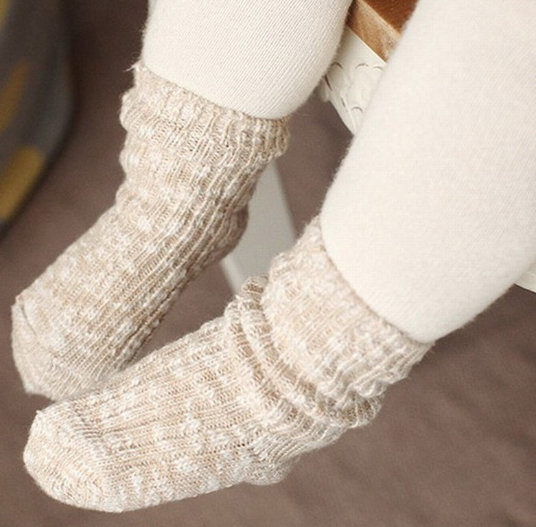Brand New Kids Socks Solid Candy Color Cotton Baby Anti Slip Warm Soft Socks For Boy Girl Toddle