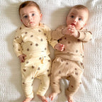 Comfortable Cotton Newborn Clothes Covered Foot Zipper One Piece Romper
