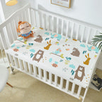 Waterproof Cotton Crib Bed Sheet – Breathable & Non-Slip Mattress Cover