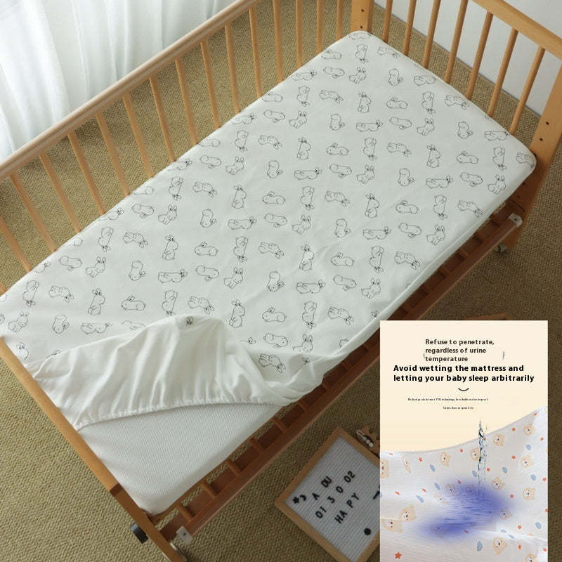 Crib Fitted Sheet Cotton Knitted Newborn