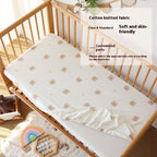 Crib Fitted Sheet Cotton Knitted Newborn