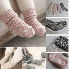 Brand New Kids Socks Solid Candy Color Cotton Baby Anti Slip Warm Soft Socks For Boy Girl Toddle
