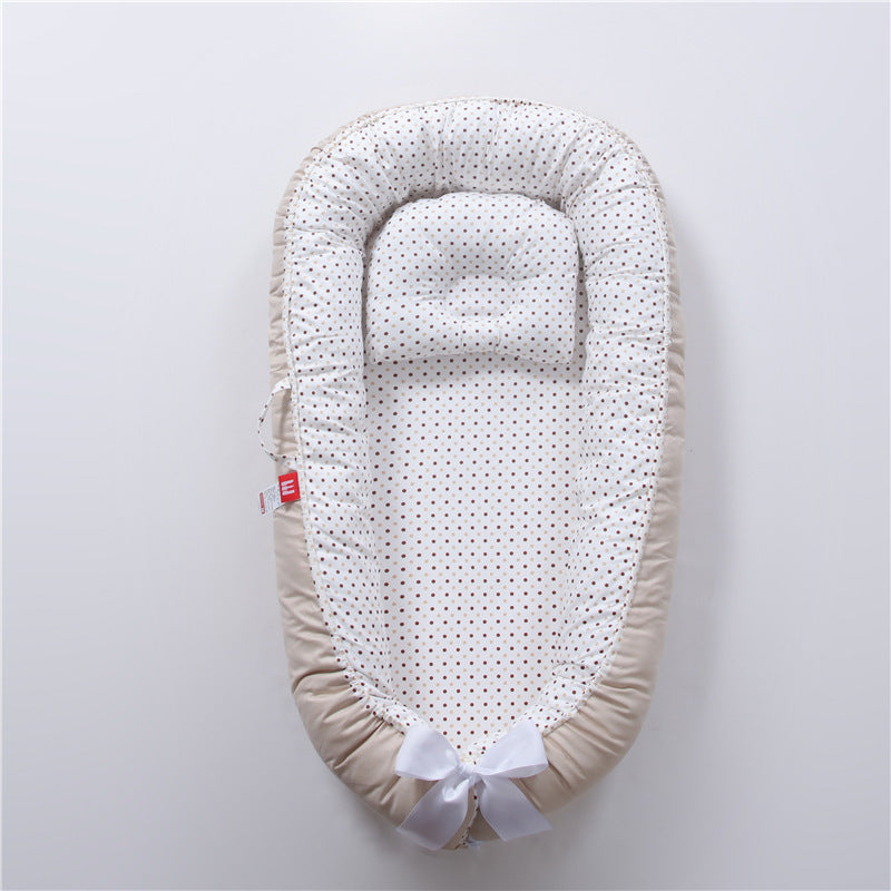 Bionic Baby Nest with Pillow – Portable Newborn Crib Bed