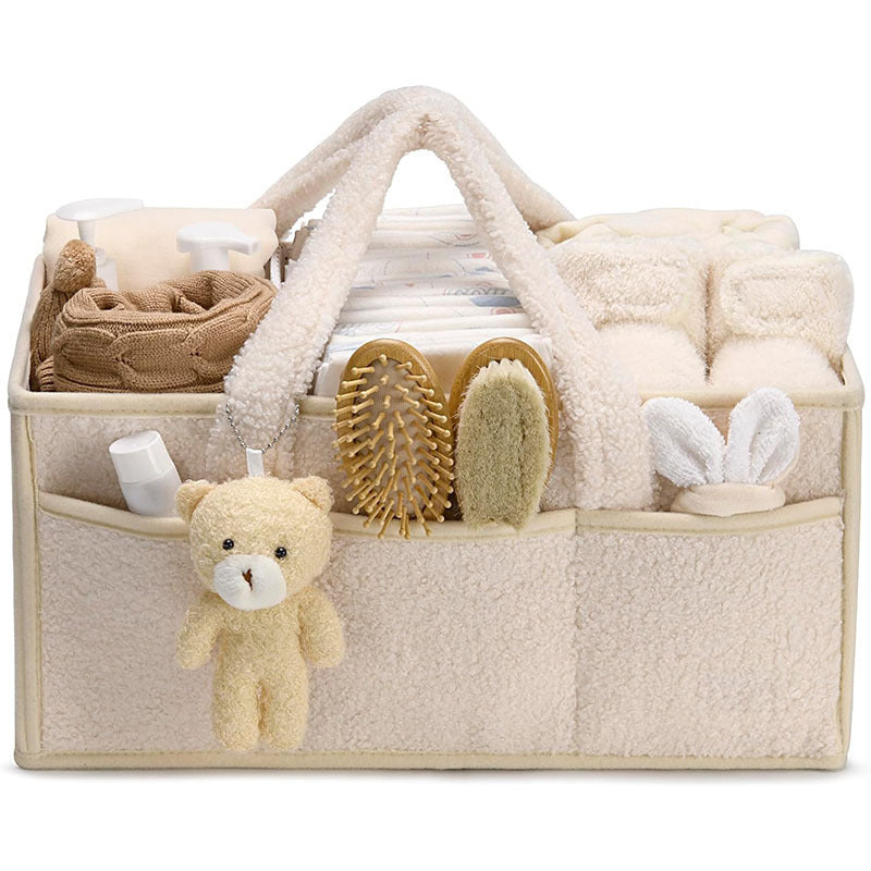 Diaper Caddy Organizer, Storage Basket For Wipes, Portable Storage