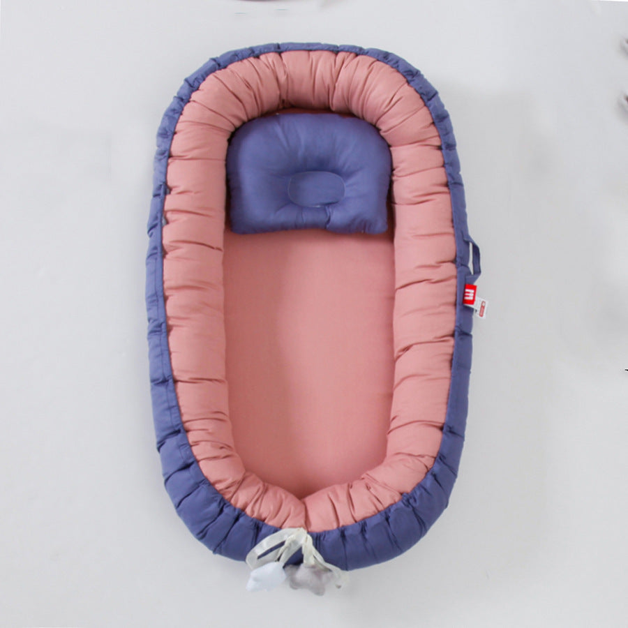 Foldable Baby Travel Crib with Pillow – Removable & Washable