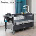 Multifunctional Baby Cot – Large Movable Bed with Splicing Design