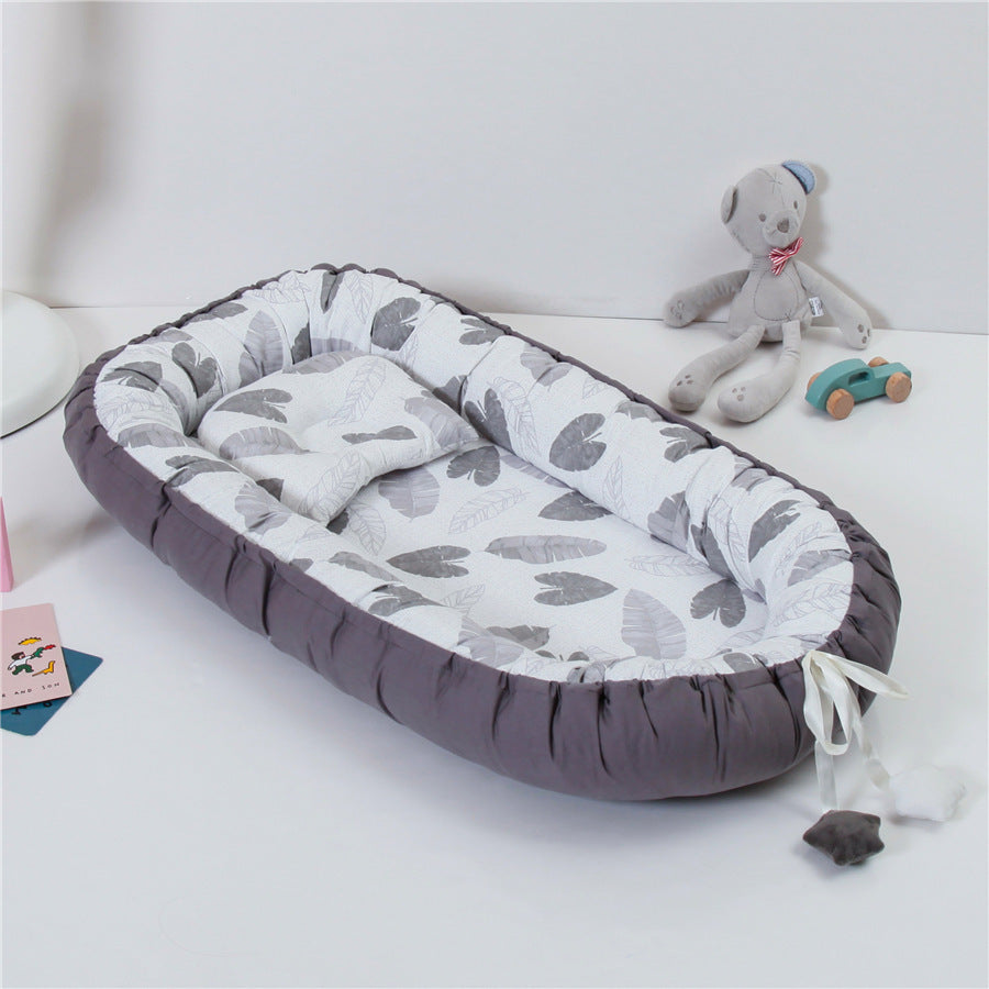 Foldable Baby Travel Crib with Pillow – Removable & Washable