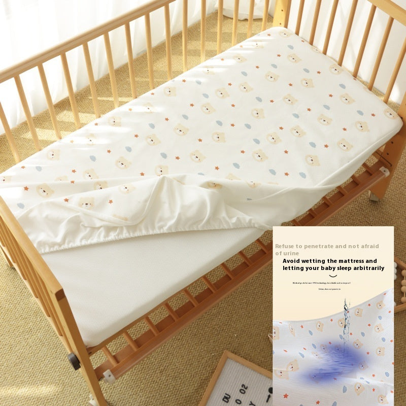 Crib Fitted Sheet Cotton Knitted Newborn
