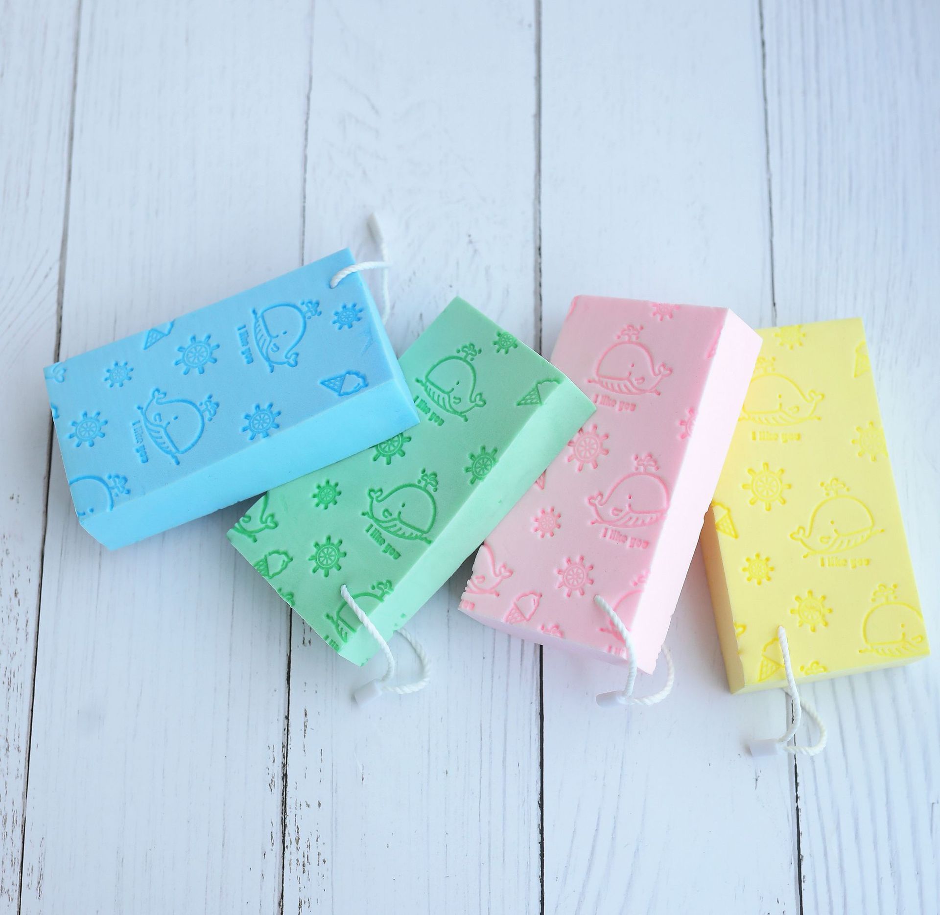 Baby Bath Sponge Cartoon Children's  Cotton Rubbing Sponge