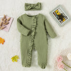 Zipper Lace Candy Color Pit Strip Cloth Foot Romper