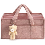 Diaper Caddy Organizer, Storage Basket For Wipes, Portable Storage