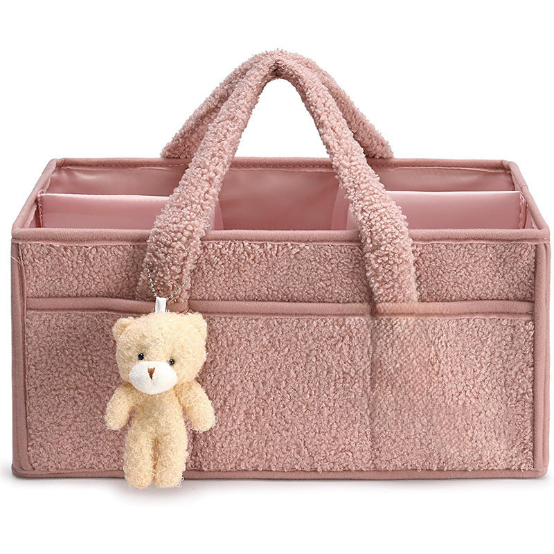 Diaper Caddy Organizer, Storage Basket For Wipes, Portable Storage