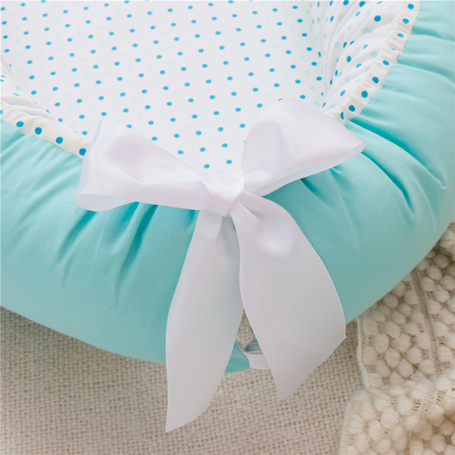 Bionic Baby Nest with Pillow – Portable Newborn Crib Bed